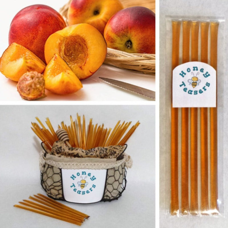 5 Pack Peach Honey Snack Sticks